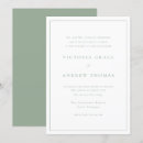 Search for elegant formal wedding invitations Sage green