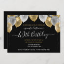Search for balloons 40th birthday invitations Elegant