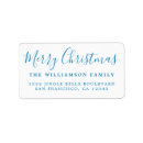Search for white and blue return address labels Simple