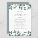 Search for eucalyptus leaves bridal shower invitations Minimalist