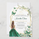 Search for emerald butterfly invitations Sweet 15