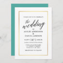 Search for black green gold wedding invitations Minimalist