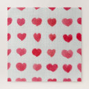 Search for hearts pattern puzzles Watercolor