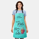 Search for coffee sayings aprons For her