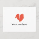 Search for graffiti heart postcards Red