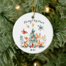 Search for woodland animal christmas tree decorations Forest animals