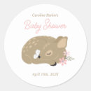 Search for baby deer fawn stickers Girl baby shower