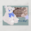 Search for its a boy announcement postcards Cute