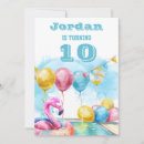Search for boys 10th birthday invitations Summer