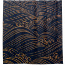 Search for blue wave shower curtains Pattern
