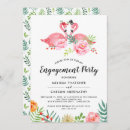Search for watercolor floral engagement party invitations Tropical