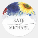 Search for sunflower wedding stickers Navy blue