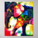 Search for colorful elephant posters Animal