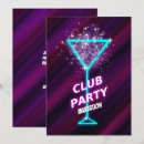 Search for night club invitations Neon