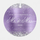 Search for purple and silver christmas tree decorations Anniversary