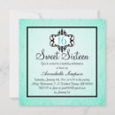 Search for aqua sweet 16 invitations Green