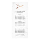 Search for white rack cards Hair stylist