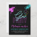 Search for glow in the dark invitations Paint splatter