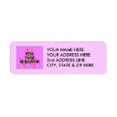 Search for breast cancer ribbon return address labels Survivor