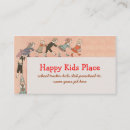 Search for kindergarten business cards Education
