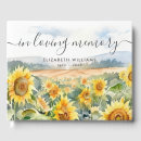 Search for sunflower guest books In loving memory