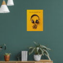Search for headphones posters Yellow
