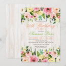 Search for female 60th birthday invitations Floral