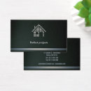 Search for house shaped business cards Construction
