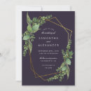 Search for geometric greenery wedding invitations Typography