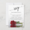 Search for red rose wedding rsvp cards Elegant