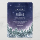 Search for winter forest wedding invitations Pine trees