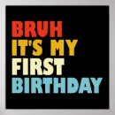Search for 1st birthday boy poster posters One year old