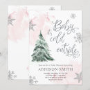 Search for winter baby girl shower invitations Baby it's cold outside