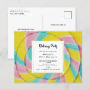 Search for rainbow candy birthday invitations Pastel