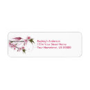 Search for hummingbird address return address labels Floral
