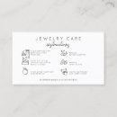 Search for jewelry hang tags Care instructions
