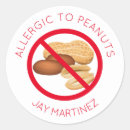 Search for no peanuts stickers Allergy
