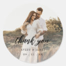 Search for photo thank you wedding stickers Rustic