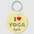 Search for love yoga key rings Heart