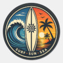 Search for surf wave stickers Palm trees
