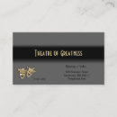 Search for theatre business cards Acting