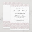 Search for lace christening invitations Pink