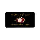 Search for rustic burgundy return address labels Watercolor burgundy floral