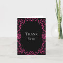Search for pink black wedding thank you cards Gothic