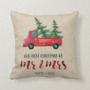 Search for first christmas cushions Mr and mrs