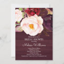 Search for burgundy bridal shower invitations Boho