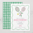 Search for tennis party invitations Watercolor