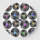 Search for vinyl record clocks Black