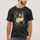 Search for alaskan malamute tshirts Black