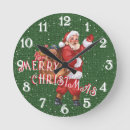 Search for vintage santa claus clocks Festive